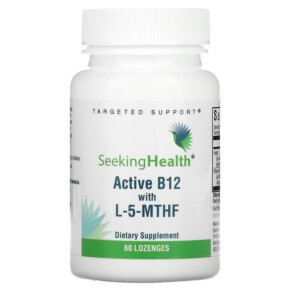 Thực phẩm bổ sung Seeking Health Active B12 With L-5-MTHF 60 Lozenges 810007520063