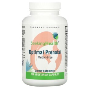 Thực phẩm bổ sung Seeking Health Optimal Prenatal Methyl-Free 180 Vegetarian Capsules 810007521541