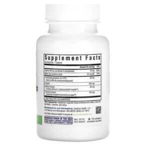 Thành phần vi chất của Seeking Health Serotonin Nutrients 60 Vegetarian Capsules 810007521787