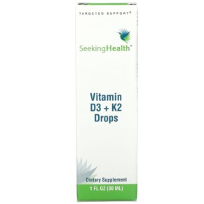 Thực phẩm bổ sung Seeking Health Vitamin D3 + K2 Drops 1 fl oz (30 ml) 810007521350
