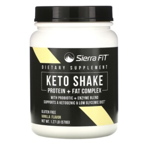 Thực phẩm bổ sung Sierra Fit Keto Shake Vanilla Flavor 1.27 lbs (578 g) 898220016372