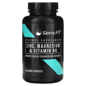 Thực phẩm bổ sung Sierra Fit Zinc Magnesium & Vitamin B6 90 Veggie Capsules 898220017546