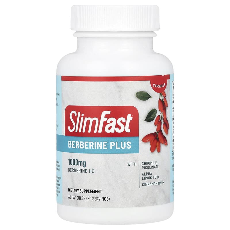 Viên uống giảm cân SlimFast Berberine Plus 60 viên 10 slimfast berberine plus 60 capsules 144624 008346957248