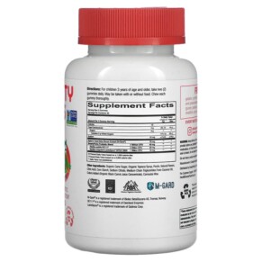 SmartyPants Kids Prebiotic & Probiotic Tăng Cường Miễn Dịch Hương Dâu Kem 2 tỷ CFU 60 viên kẹo dẻo 3 Thành phần vi chất của SmartyPants Kids Prebiotic and Probiotic Immunity Formula Strawberry Creme 2 Billion CFU 60 Gummies 817053020059