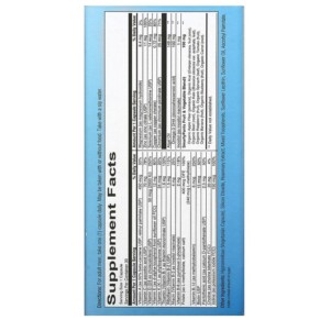 Thành phần vi chất của SmartyPants Men's Multi 30 Vegetarian Capsules 817053023210