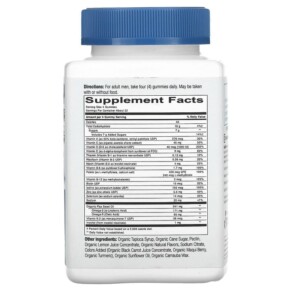 Viên uống bổ sung SmartyPants Organics Men's Formula vị mâm xôi, cam & cherry 90 viên gummies cho nam giới 3 Thành phần vi chất của SmartyPants Organics Men's Formula Raspberry Orange and Cherry 90 Vegetarian Gummies 817053020974