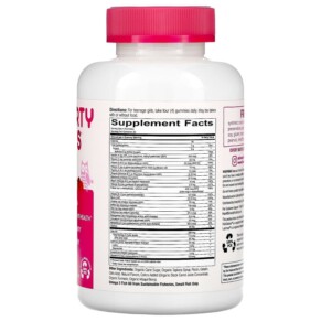 Viên ngậm SmartyPants Teen Girl Formula hương chanh, dâu mixed berry & cam 120 viên gummies 3 Thành phần vi chất của SmartyPants Teen Girl Formula Lemon Lime Mixed Berry and Orange 120 Gummies 817053020653