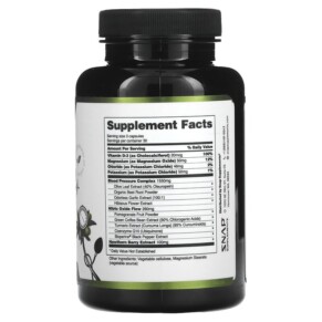 Thành phần vi chất của Snap Supplements Heart Health 90 Capsules 850039253195