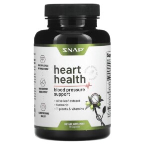 Thực phẩm bổ sung Snap Supplements Heart Health 90 Capsules 850039253195