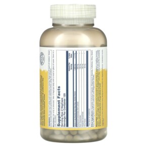 Thành phần vi chất của Solaray Buffered Super Bio Vitamin C 500 mg 250 VegCaps 076280044614