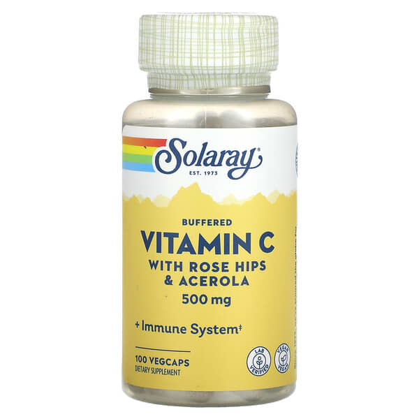 Solaray Buffered Vitamin C 500 mg 100 viên 10 solaray buffered vitamin c 500 mg 100 vegcaps 123853 076280044102