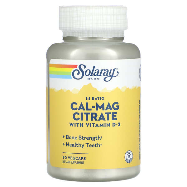Solaray Cal-Mag Citrate with Vitamin D-2 90 viên 076280045239