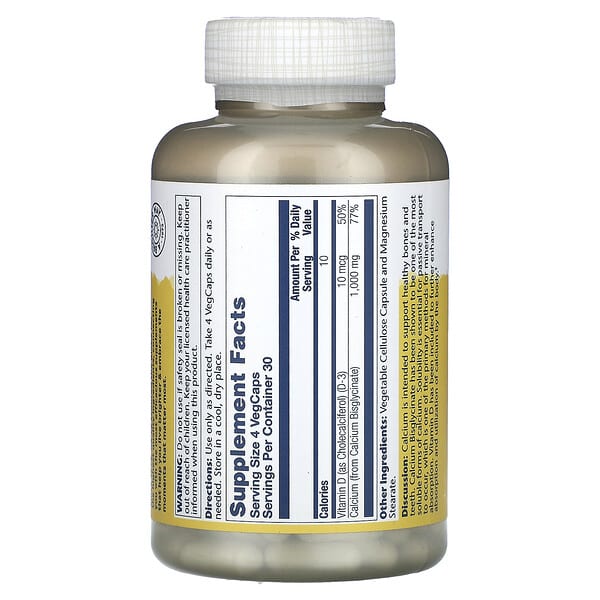 Solaray Calcium Bisglycinate With Vitamin D-3 1.000 mg 120 viên 250 mg/viên 9 Solaray Calcium Bisglycinate With Vitamin D-3 1.000 mg 120 viên 250 mg/viên 076280457940