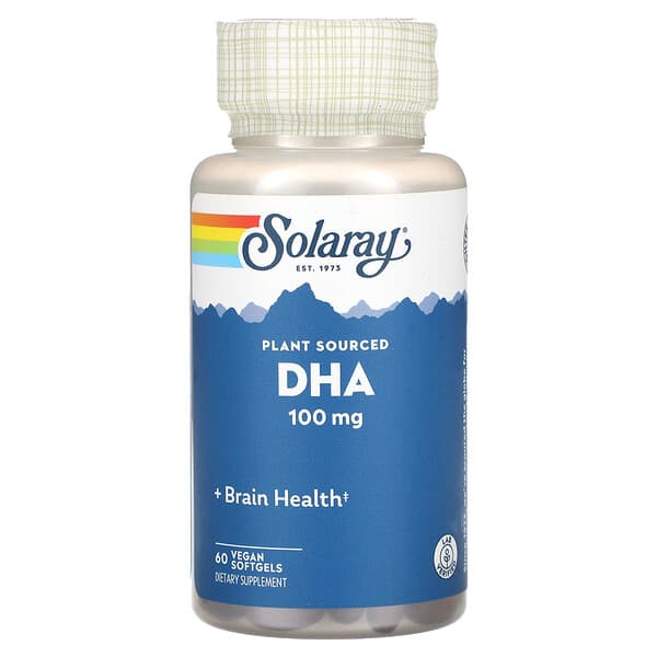 Solaray DHA Plant Sourced 100 mg 60 viên mềm 076280008111