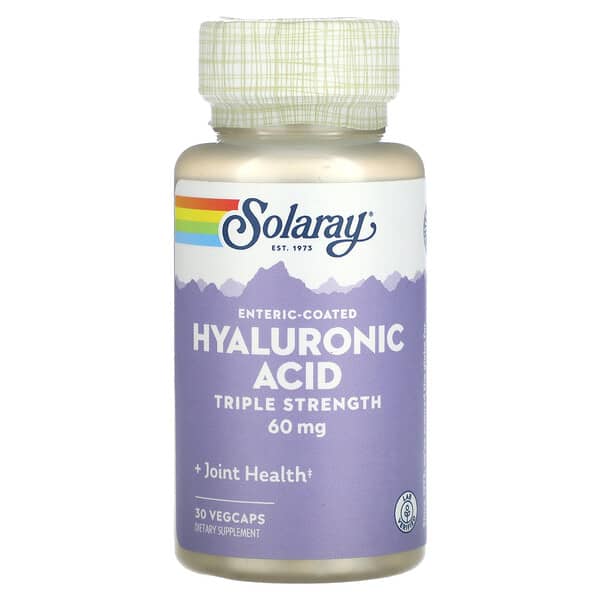 Solaray Enteric-Coated Hyaluronic Acid Triple Strength 60 mg 30 viên 076280114836