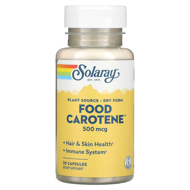 viên nang Solaray Food Carotene 500 mcg 30 viên 10 solaray food carotene 500 mcg 30 capsules 19559 076280041132