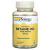 Thực phẩm bổ sung Solaray High Potency Betaine HCL with Pepsin 650 mg 100 VegCaps 076280048148