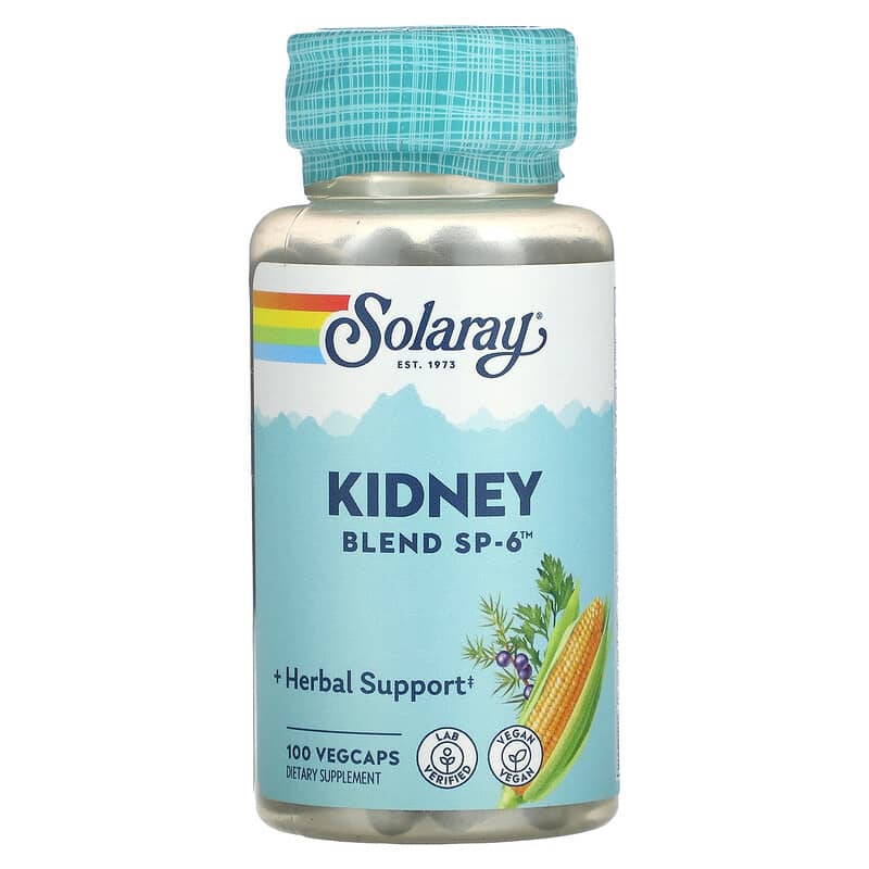 Viên uống hỗ trợ thận Solaray Kidney Blend SP-6 100 VegCaps 10 solaray kidney blend sp 6 100 vegcaps 39058 076280002607