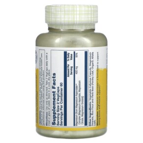 Thành phần vi chất của Solaray Magnesium Asporotate 200 mg 120 VegCaps 076280046212
