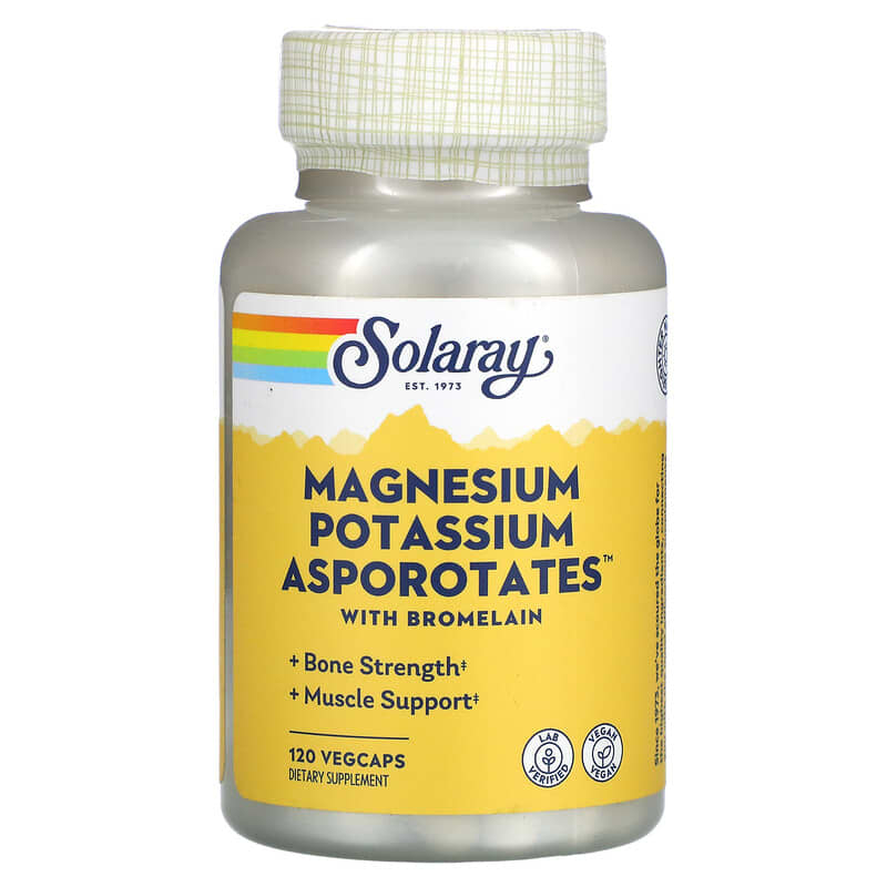 Viên uống Solaray Magnesium Potassium Asporotates có Bromelain 120 VegCaps 10 solaray magnesium potassium asporotates with bromelain 120 vegcaps 19004 076280045178