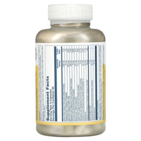 Viên uống đa khoáng Solaray Mega Multi Mineral không sắt 200 viên 3 Thành phần vi chất của Solaray Mega Multi Mineral Iron Free 200 Capsules 076280045147