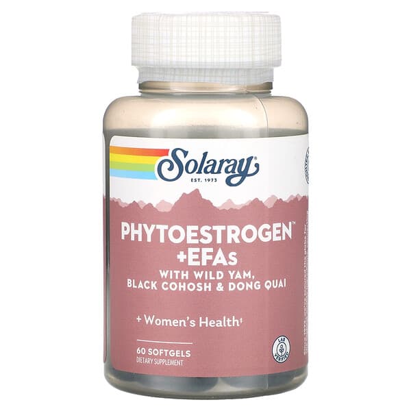 Solaray Phytoestrogen + EFAs with Wild Yam Black Cohosh & Dong Quai 60 viên 076280375923