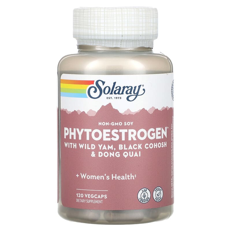 Solaray, Phytoestrogen with Wild Yam, Black Cohosh & Dong Quai, 120 viên 076280037586