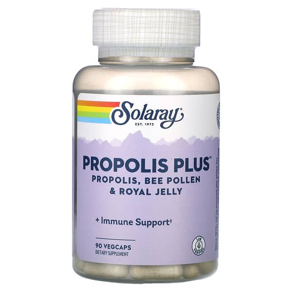 Solaray Propolis Plus Propolis Bee Pollen & Royal Jelly 90 viên 10 solaray propolis plus propolis bee pollen royal jelly 90 vegcaps 124406 076280082104