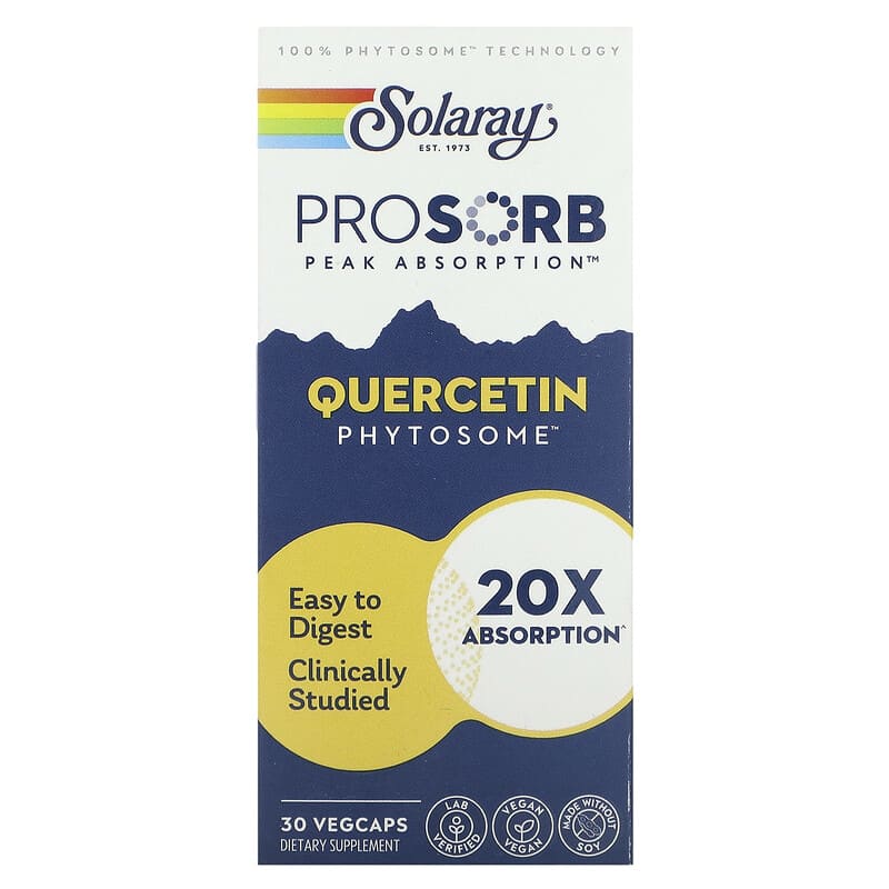 Solaray, Quercetin Phytosome, 30 viên 076280577860