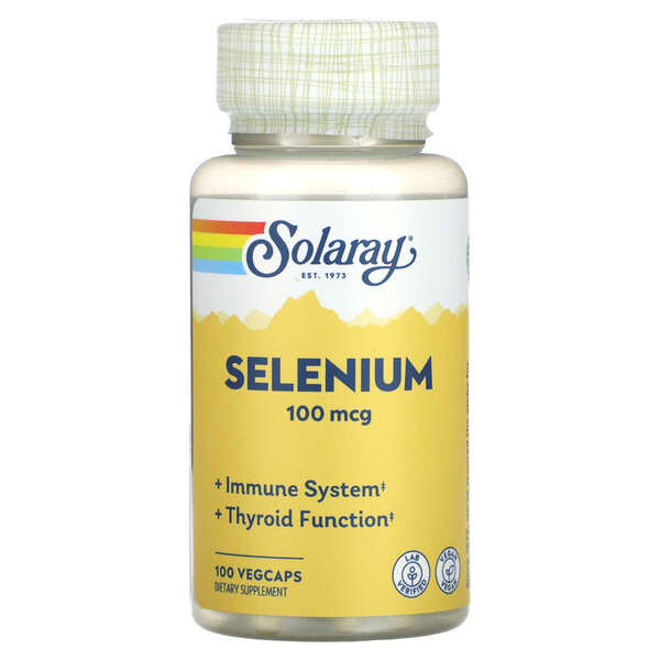 Solaray Selenium 100 mcg 100 viên 076280046908