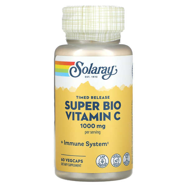 Solaray Super Bio Vitamin C Timed Release 1.000 mg 60 viên 500 mg/viên 10 solaray super bio vitamin c timed release 1 000 mg 60 vegcaps 500 mg per capsule 123890 076280646306