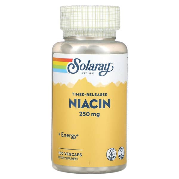 Solaray Timed-Released Niacin 250 mg 100 viên 076280577396