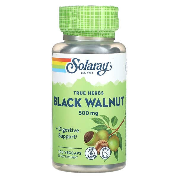 Solaray True Herbs Black Walnut 500 mg 100 viên 076280001808