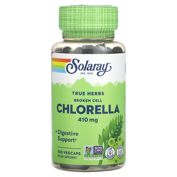 Solaray True Herbs Broken Cell Chlorella 410 mg 100 viên 076280011845