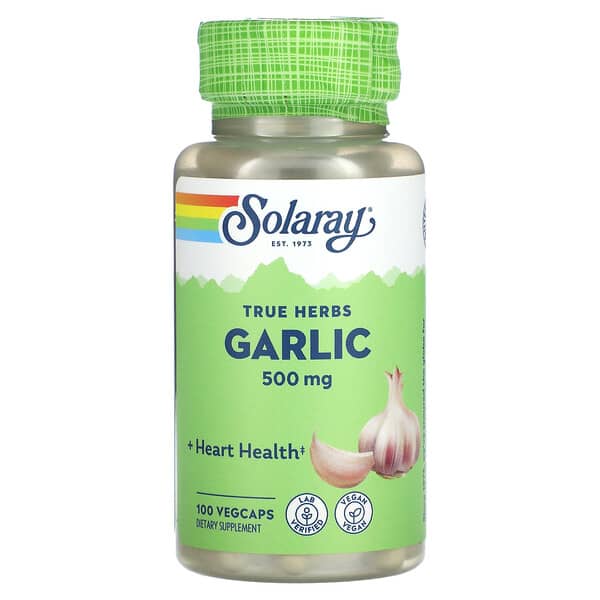 Solaray True Herbs Garlic 500 mg 100 viên 10 solaray true herbs garlic 500 mg 100 vegcaps 123855 076280012897