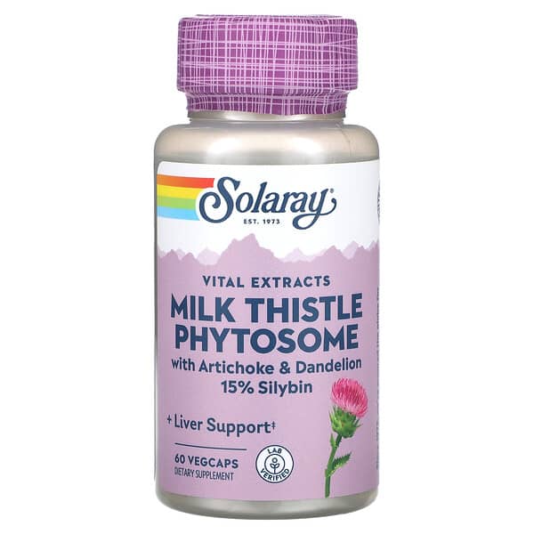 Solaray Vital Extracts Milk Thistle Phytosome 60 viên 076280037210