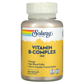 Thực phẩm bổ sung Solaray Vitamin B-Complex 100 100 VegCaps 076280043013