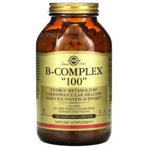 Thực phẩm bổ sung Solgar B-Complex "100" 250 Vegetable Capsules 033984011519