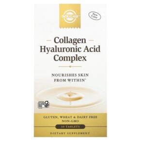 Thực phẩm bổ sung Solgar Collagen Hyaluronic Acid Complex 30 Tablets 033984014176