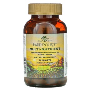 Thực phẩm bổ sung Solgar Earth Source Multi-Nutrient Providing Whole Food Concentrates 90 Tablets 033984591929