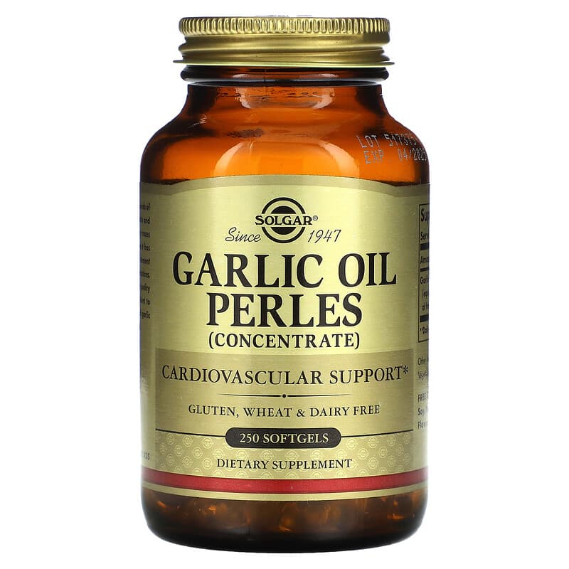 Viên uống tinh chất dầu tỏi Solgar Garlic Oil Perles Concentrate 250 viên mềm 10 solgar garlic oil perles concentrate 250 softgels 15419 033984012219