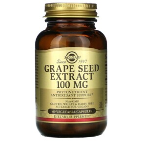 Thực phẩm bổ sung Solgar Grape Seed Extract 100 mg 60 Vegetable Capsules 033984013568