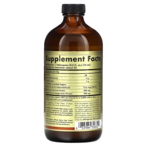 Solgar Canxi Magie Citrate Lỏng với Vitamin D3 Hương Cam-Vani 473 ml 3 Thành phần vi chất của Solgar Liquid Calcium Magnesium Citrate with Vitamin D3 Orange-Vanilla 16 fl oz (473 ml) 033984358324