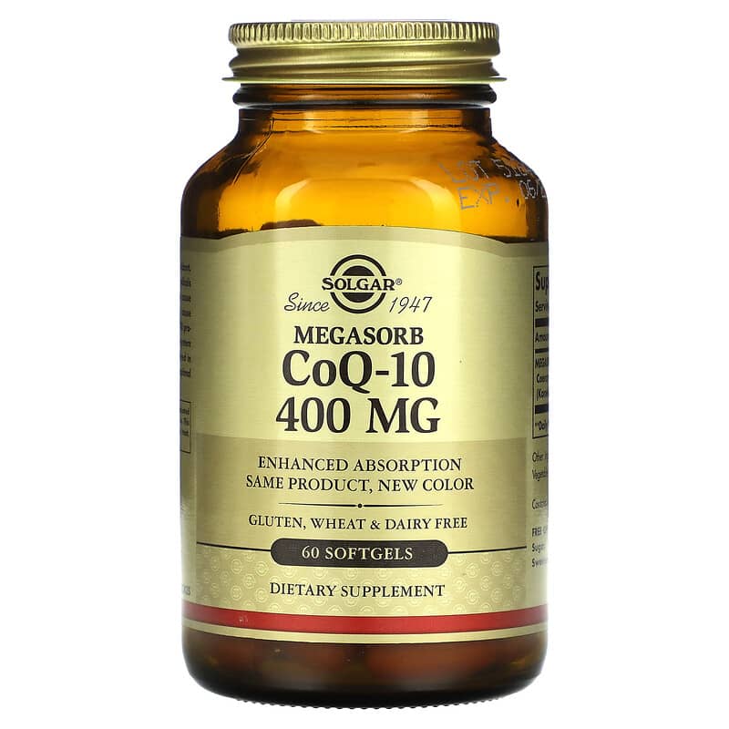 Solgar Megasorb CoQ-10 400 mg 60 viên mềm 10 solgar megasorb coq 10 400 mg 60 softgels 22433 033984009752