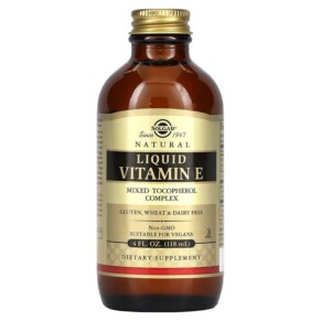 Thực phẩm bổ sung Solgar Natural Liquid Vitamin E 4 fl oz (118 ml) 033984016019