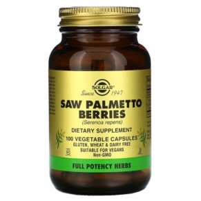 Thực phẩm bổ sung Solgar Saw Palmetto Berries 100 Vegetable Capsules 033984040236
