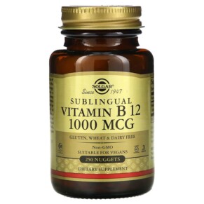 Thực phẩm bổ sung Solgar Sublingual Vitamin B12 1.000 mcg 250 Nuggets 033984032309