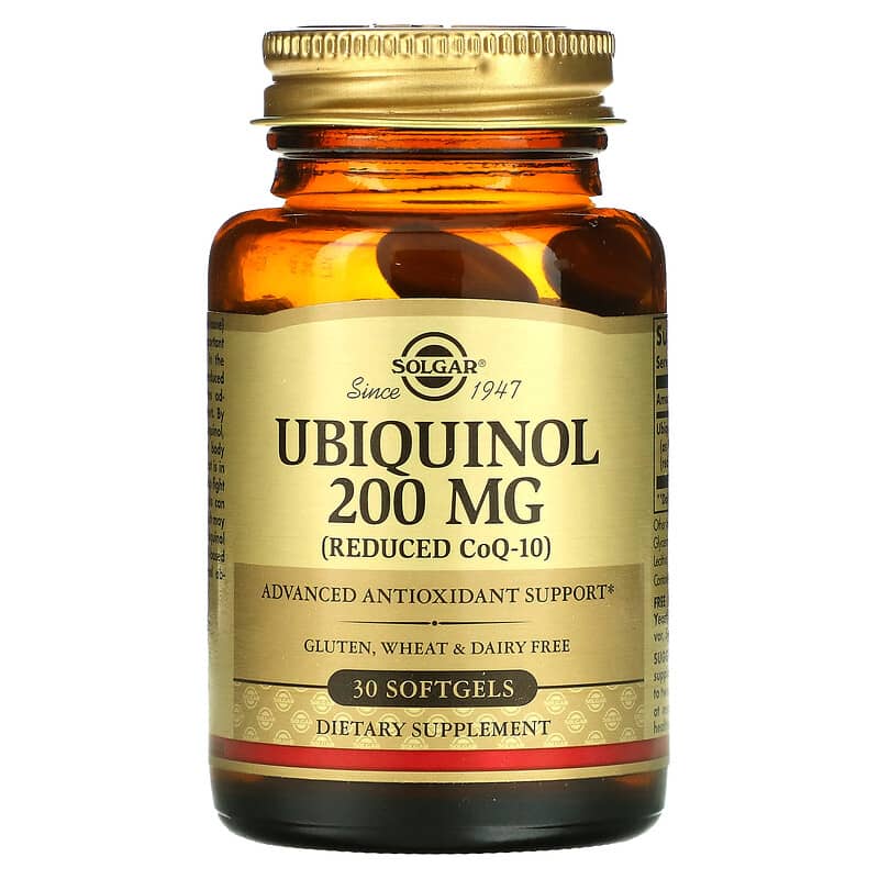 Solgar Ubiquinol CoQ10 Giảm 200 mg 30 viên mềm 10 solgar ubiquinol reduced coq10 200 mg 30 softgels 48603 033984026421