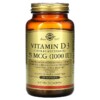 Thực phẩm bổ sung Solgar Vitamin D3 (Cholecalciferol) 25 mcg (1.000 IU) 250 Softgels 033984033412