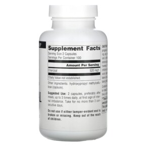 Viên uống than hoạt tính 100% nguyên chất Source Naturals 260 mg 200 viên 3 Thành phần vi chất của Source Naturals 100% Pure Activated Charcoal 260 mg 200 Capsules 021078001362